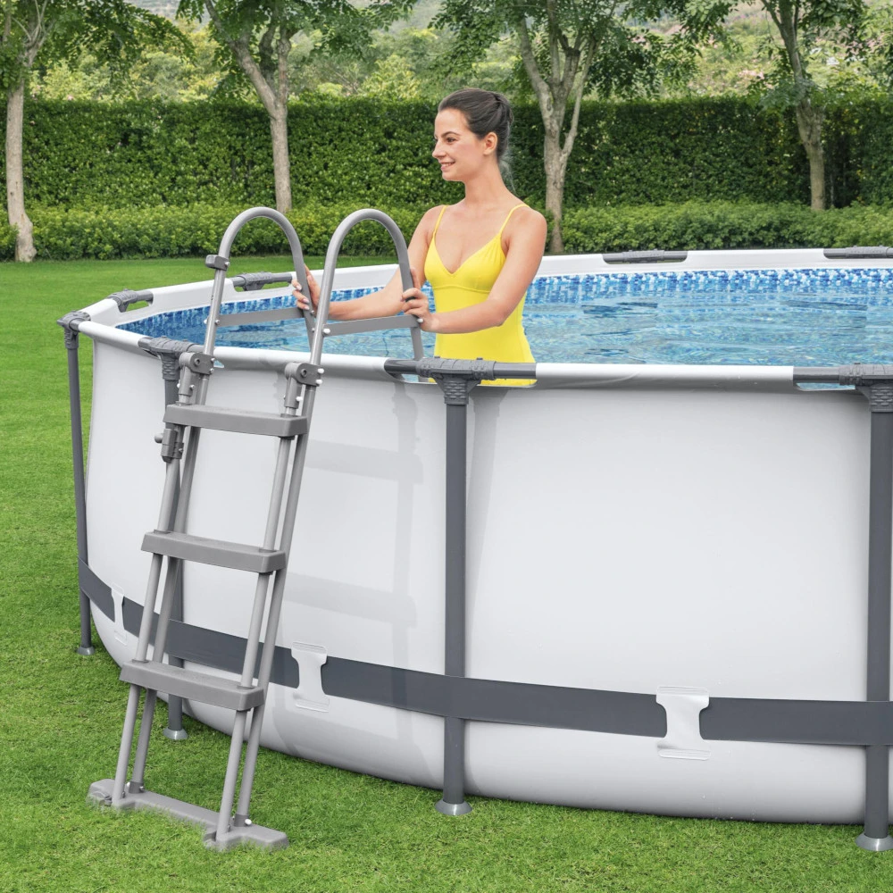 Bestway Steel Pro MAX Frame Pool Ø427x107 Cm Rund Komplett-Set 5-teilig 10 Bestway Steel Pro MAX Frame Pool Ø427x107 Cm Rund Komplett-Set 5-teilig – Bild 8