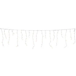 LED Eiszapfen Lichterkette 100 LED Kalt- Und Warmweiß