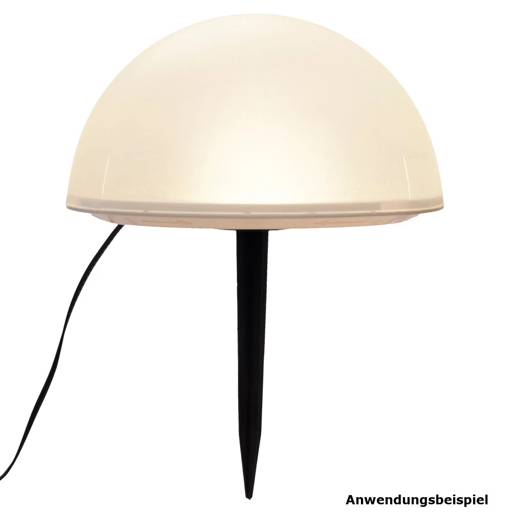 LED-Solargartenstecker-Set 5 Stück Halbkugel Mit Erdspießen 5 LED-Solargartenstecker-Set 5 Stück Halbkugel Mit Erdspießen – Bild 3