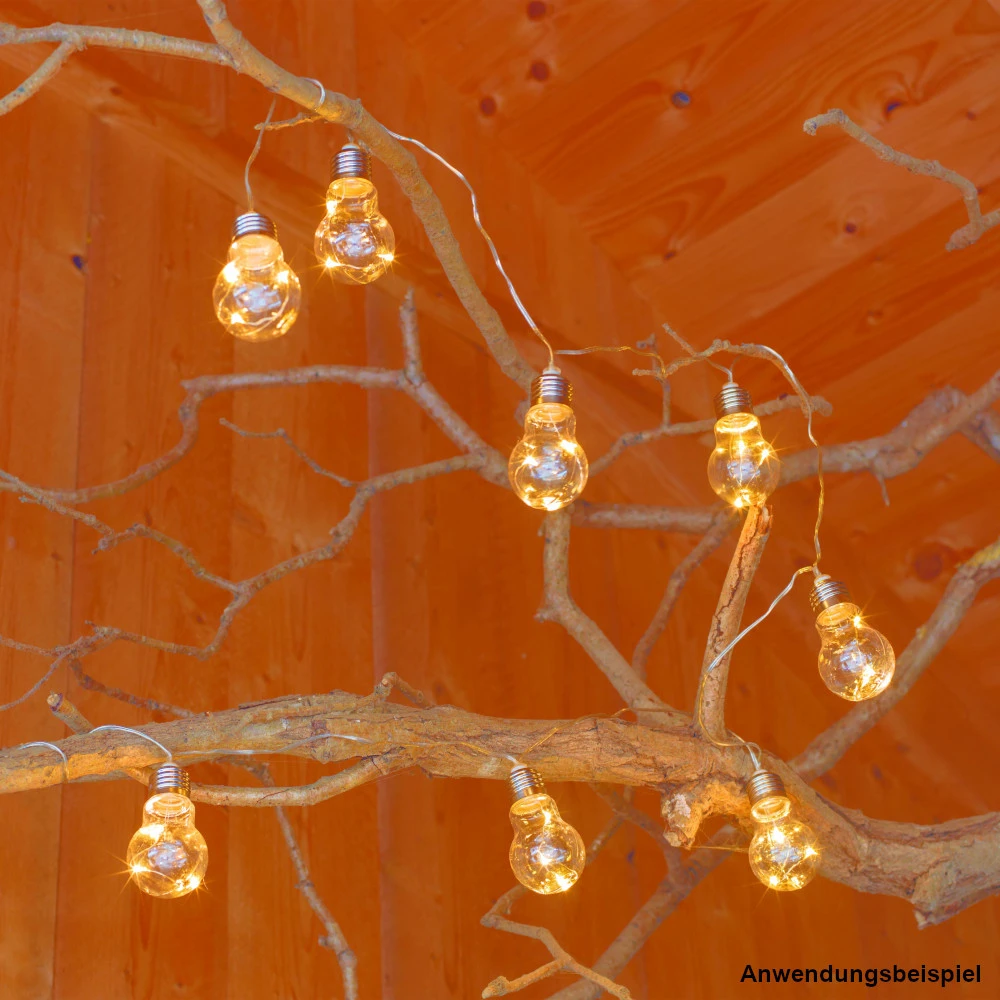 Partylichterkette 300 Cm, Mit 10 Warmweißen LEDs 4 Partylichterkette 300 Cm, Mit 10 Warmweißen LEDs – Bild 2