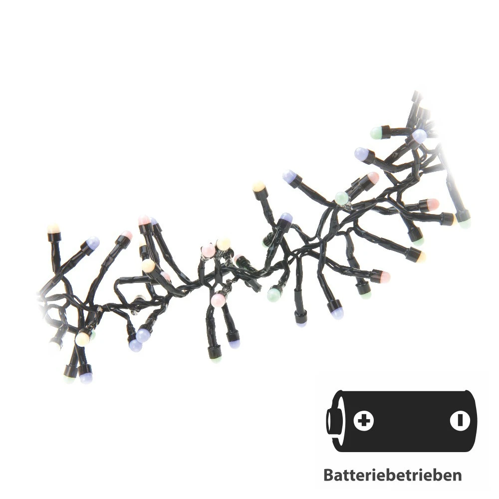 LED Lichterkette Weihnachtsbaum 1,2 M, 192 LEDs Bunt, 8 Funktionen 4 LED Lichterkette Weihnachtsbaum 1,2 M, 192 LEDs Bunt, 8 Funktionen – Bild 2