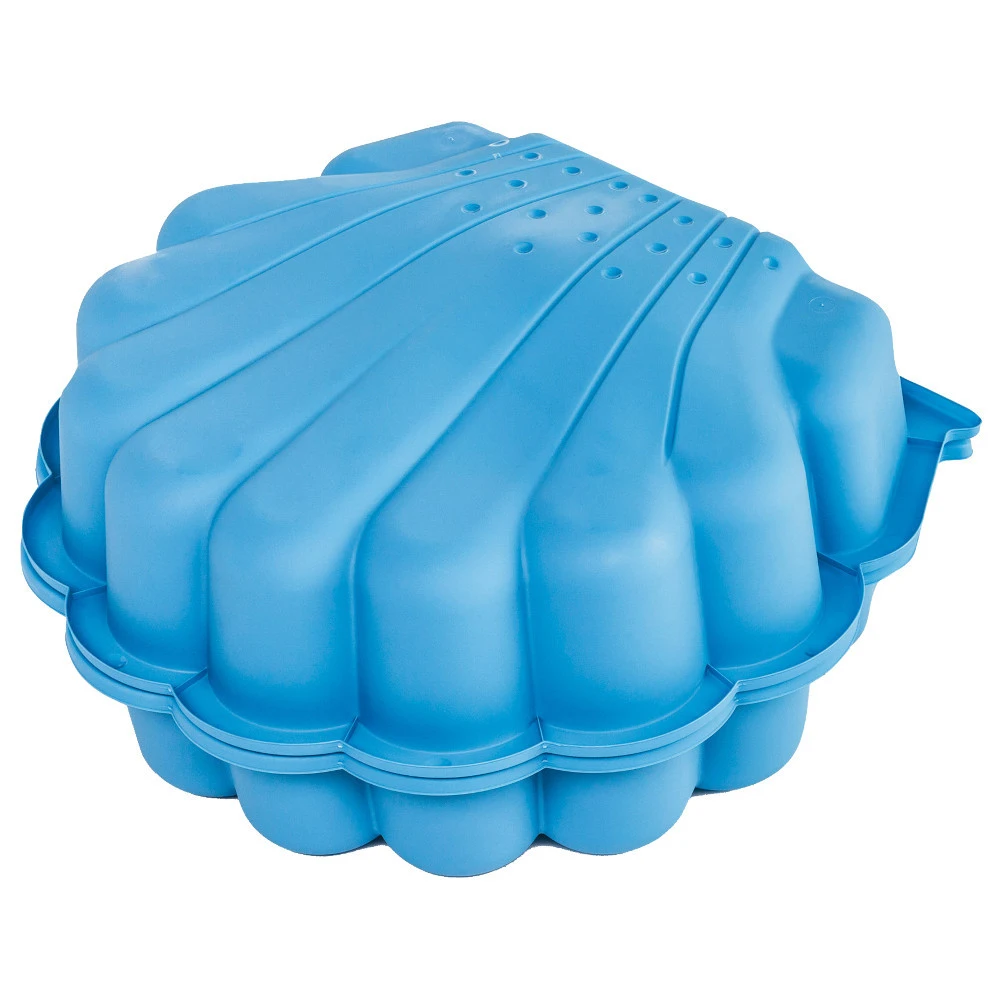 Sandmuschel Aus Blauem Kunststoff Inklusive Deckel 4 Sandmuschel Aus Blauem Kunststoff Inklusive Deckel – Bild 2