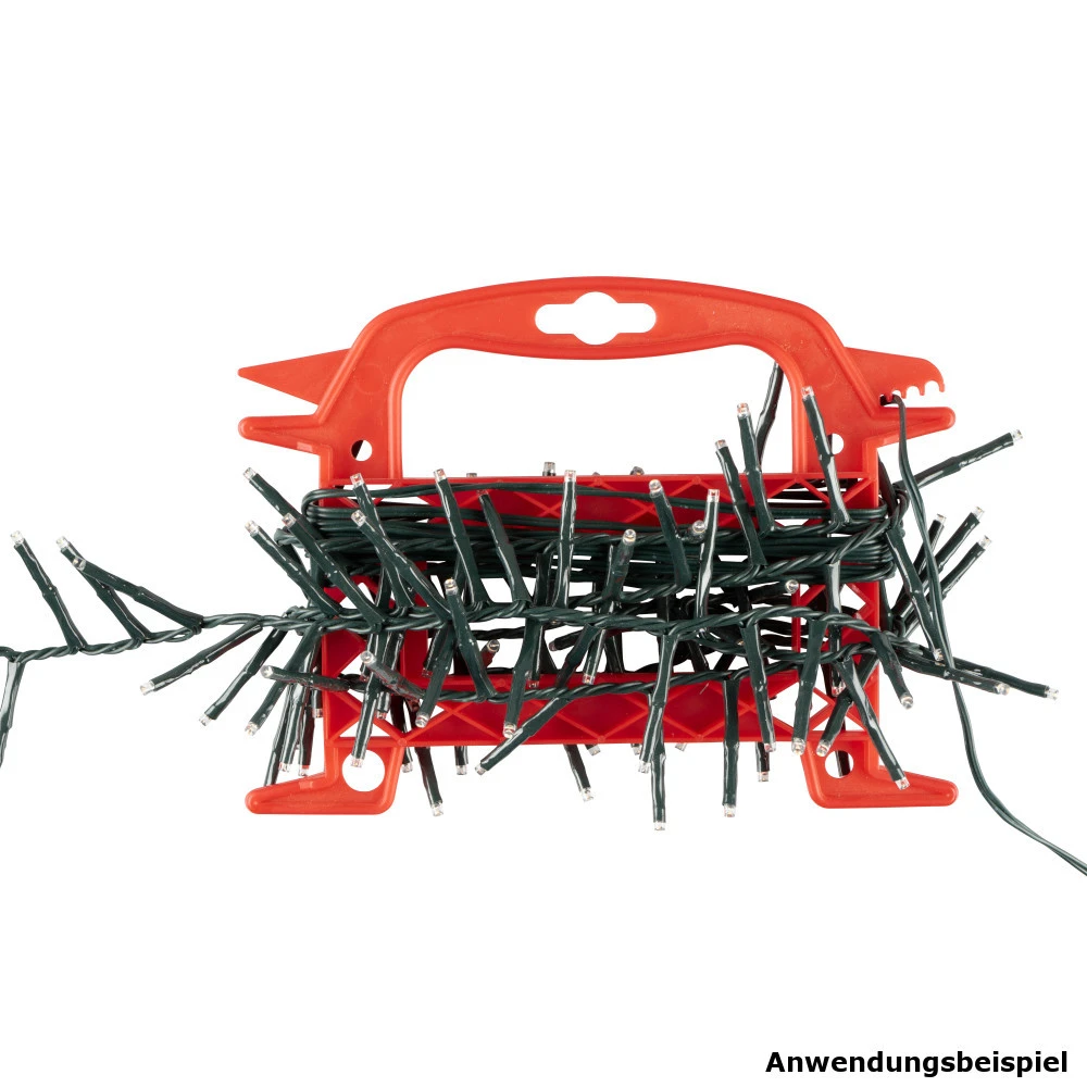 Lichterkettenaufwickler Rot Aus Kunststoff Für Lichterketten 4 Lichterkettenaufwickler Rot Aus Kunststoff Für Lichterketten – Bild 2