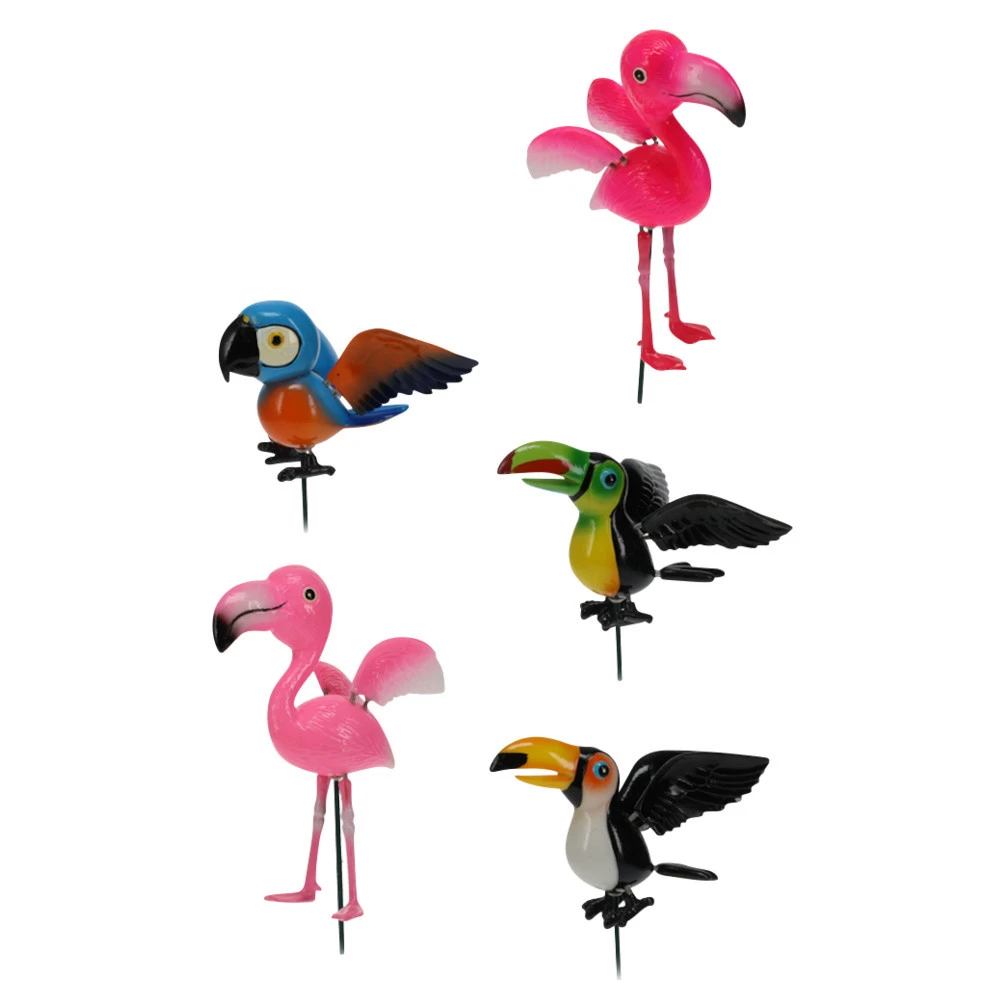 Gartenstecker Mit Vogelmotive Und Erdspieß 3 Gartenstecker Mit Vogelmotive Und Erdspieß