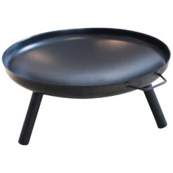 Feuerschale Ø 60 X 29 Cm Aus Eisen Mit Griffen