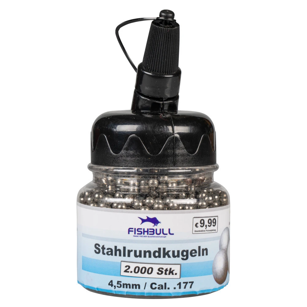 Fishbull Luftgewehr-Kugeln BBs 4,5 Mm Cal.177 2000 Stück 3 Fishbull Luftgewehr-Kugeln BBs 4,5 Mm Cal.177 2000 Stück