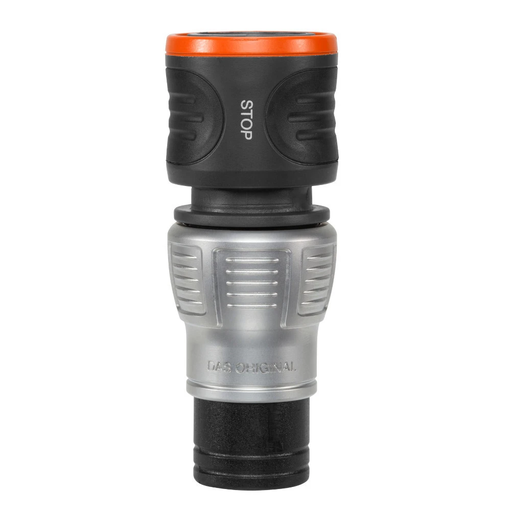 Gardena Schlauchverbinder 1/2"-5/8" Aus Metall Mit Wasserstopp 3 Gardena Schlauchverbinder 1/2"-5/8" Aus Metall Mit Wasserstopp