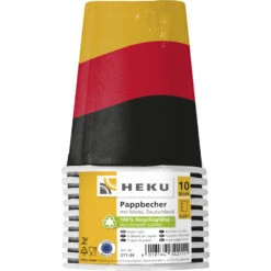 Pappbecher 025 L, 10 Stück, Deutschland