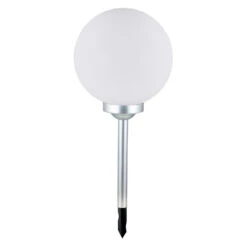 LED-Solarleuchte Ø 20 X 46 Cm, Leuchtkugel Mit Bodenspieß