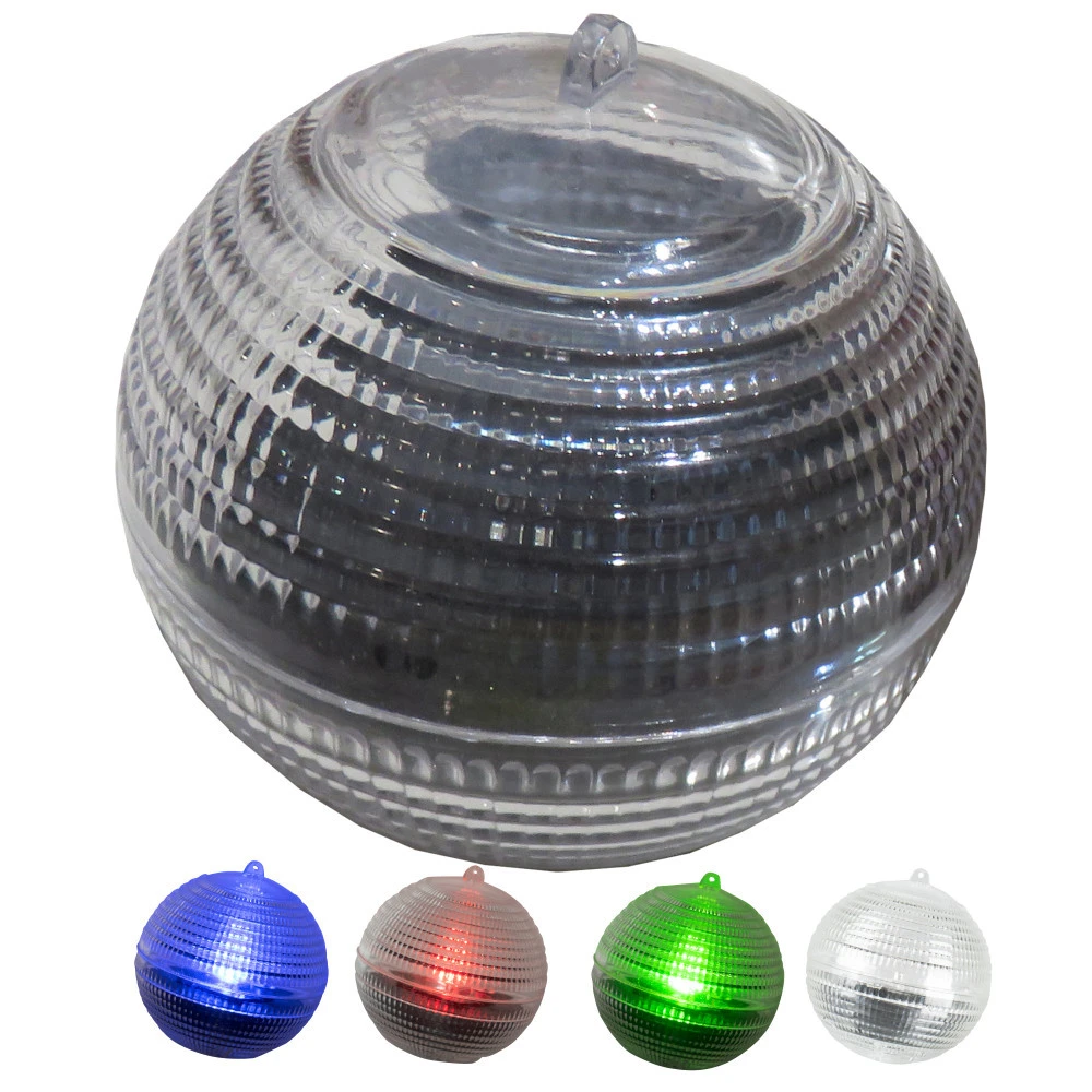 LED Solar Schwimmkugel Ø 8 Cm Aus Kunststoff Mit Farbwechsel 3 LED Solar Schwimmkugel Ø 8 Cm Aus Kunststoff Mit Farbwechsel