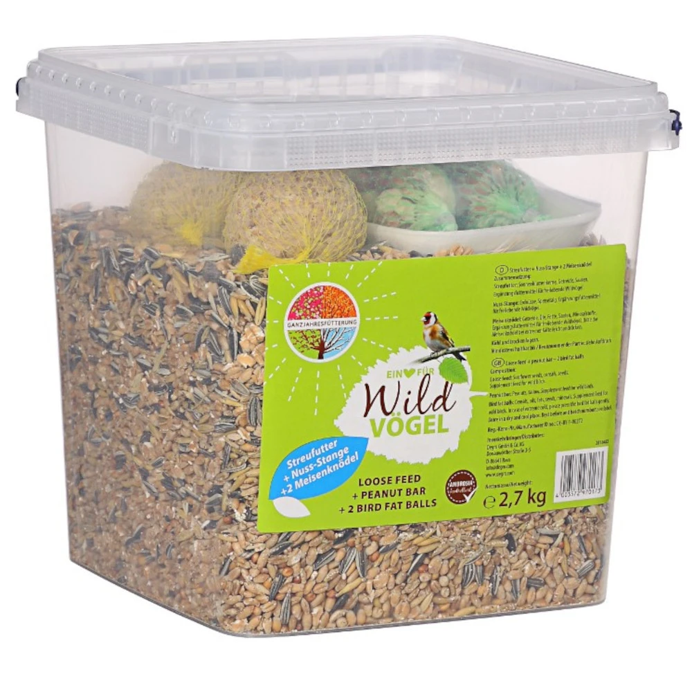 Vogelfutter 2,7 Kg Meisenknödel Streufutter Sonnenblumenkerne Mischfutter 3 Vogelfutter 2,7 Kg Meisenknödel Streufutter Sonnenblumenkerne Mischfutter