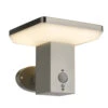 LED-Solarwandleuchte Eckig 4,4 W In Silber Mit Bewegungsmelder 2 LED-Solarwandleuchte Eckig 4,4 W In Silber Mit Bewegungsmelder -Prosper Garten Geschaft 9kUyNfQ2xFImF78 1280x1280