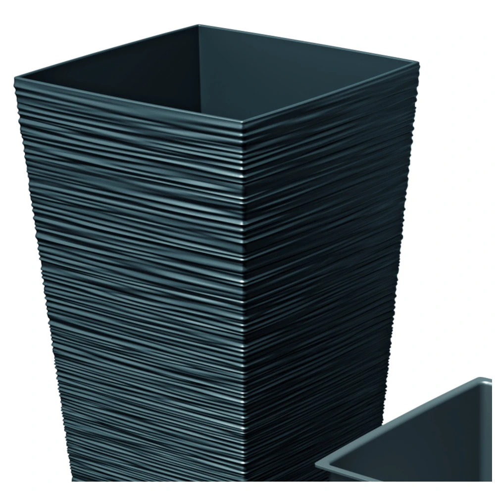 Prosperplast Pflanztopf Furu Square 265x265x500mm Anthrazit 4 Prosperplast Pflanztopf Furu Square 265x265x500mm Anthrazit – Bild 2