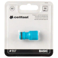 Cellfast Wasserhahnanschluss Mit Außengewinde 1/2" Kunststoff