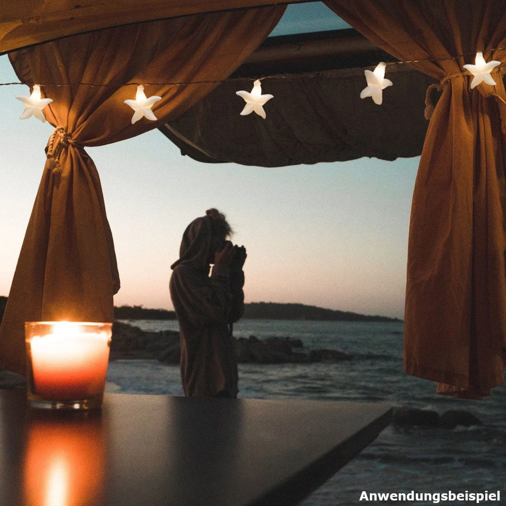 LED-Lichterkette 120 Cm Mit Seesternmotiv, 10 LEDs Und Timerfunktion 5 LED-Lichterkette 120 Cm Mit Seesternmotiv, 10 LEDs Und Timerfunktion – Bild 3