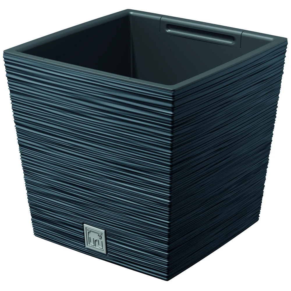 Prosperplast Pflanztopf Furu Square Low 240x240x235mm Anthrazit 3 Prosperplast Pflanztopf Furu Square Low 240x240x235mm Anthrazit