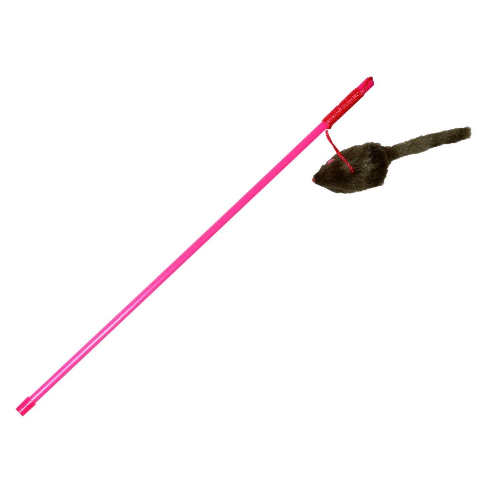 Katzenspielzeug Spielangel Mit Fellmaus 4 Katzenspielzeug Spielangel Mit Fellmaus – Bild 2