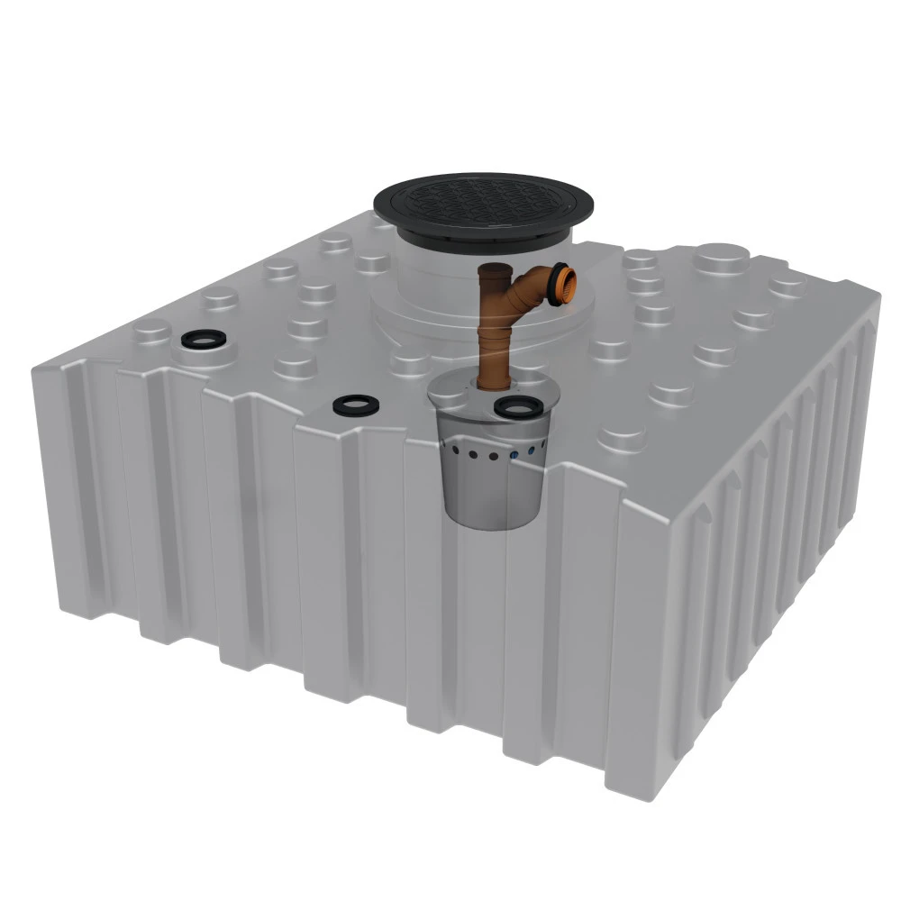 Regenwasser-Flachtank 5000 Liter, Mit Biovitor 4 Regenwasser-Flachtank 5000 Liter, Mit Biovitor – Bild 2