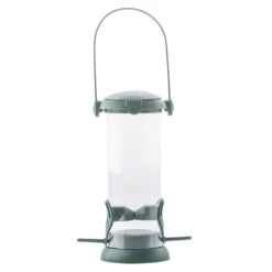 Vogelfutterstation Kunststoff 8,4x8,4x21 Cm Mit Bügel