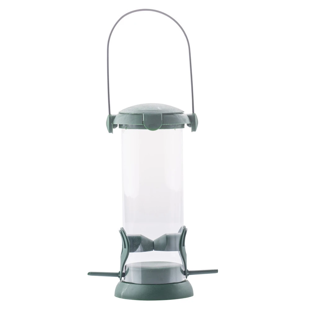 Vogelfutterstation Kunststoff 8,4x8,4x21 Cm Mit Bügel 3 Vogelfutterstation Kunststoff 8,4x8,4x21 Cm Mit Bügel