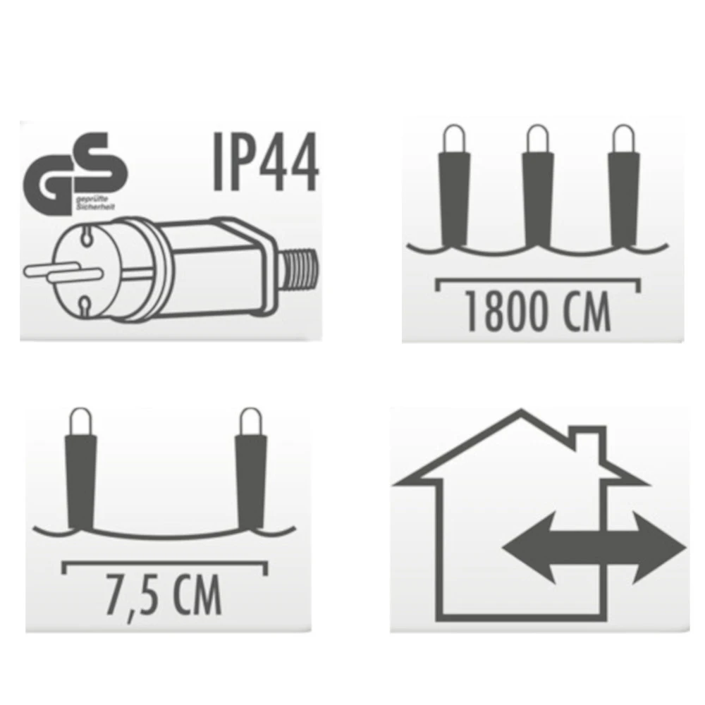 LED-Lichtschlauch 21 M Mit 240 Warmweißen LEDs 4 LED-Lichtschlauch 21 M Mit 240 Warmweißen LEDs – Bild 2