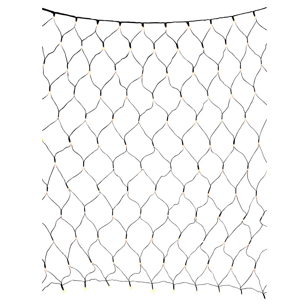 LED-Lichternetz 2 X 1 M Mit 160 LEDs Warmweiß 3 LED-Lichternetz 2 X 1 M Mit 160 LEDs Warmweiß