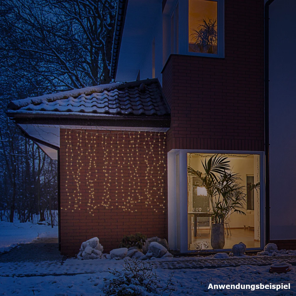 LED-Lichtervorhang Mit 400 Mini-LEDs 4 LED-Lichtervorhang Mit 400 Mini-LEDs – Bild 2