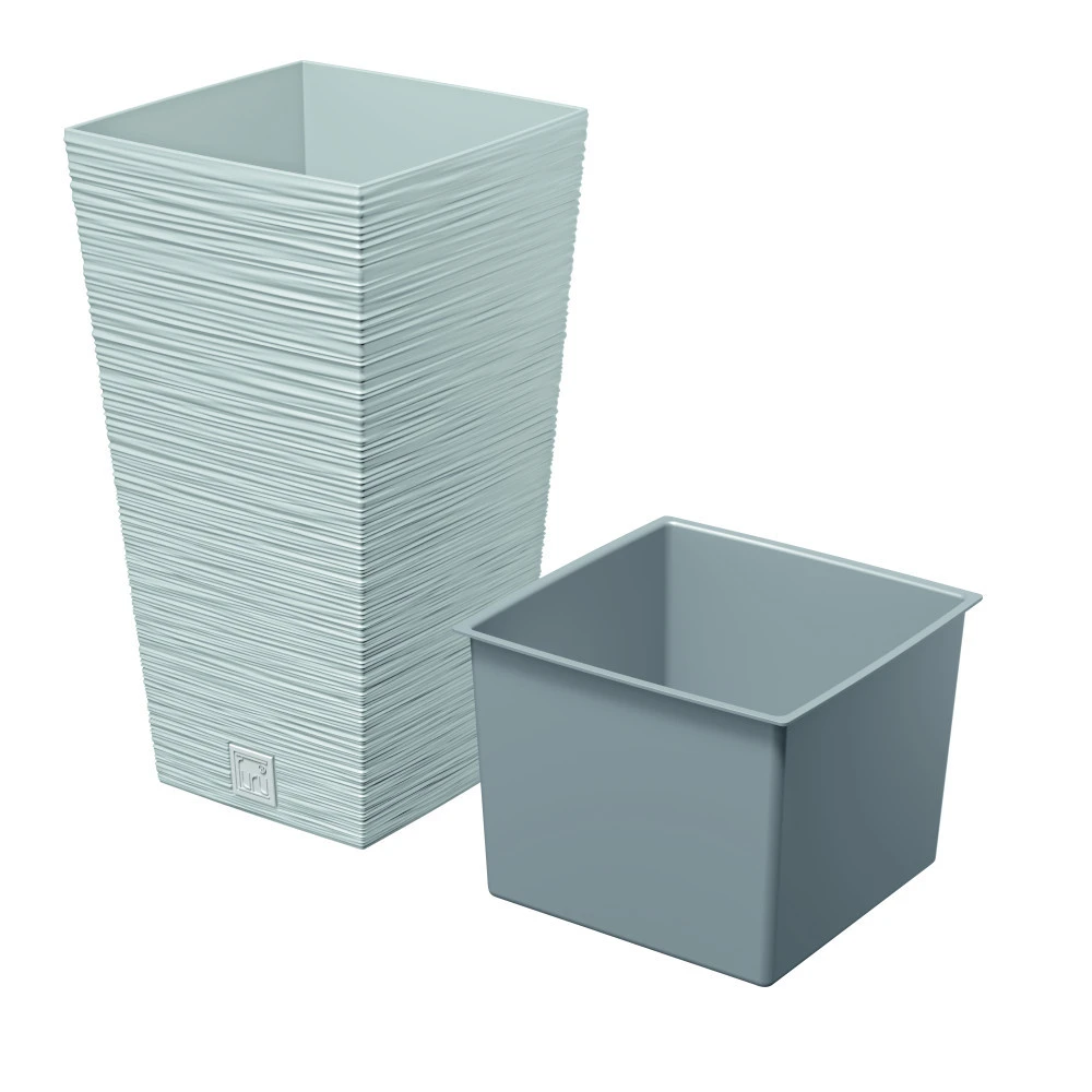 Prosperplast Pflanztopf Furu Square 345x345x660mm Grau 3 Prosperplast Pflanztopf Furu Square 345x345x660mm Grau