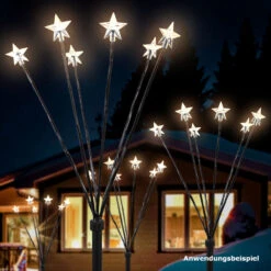 LED-Gartenbeleuchtung Mit 6 Sternen, Timerfunktion Und Erdspieß -Prosper Garten Geschaft 9krztdxyOqBhVzD 1280x1280