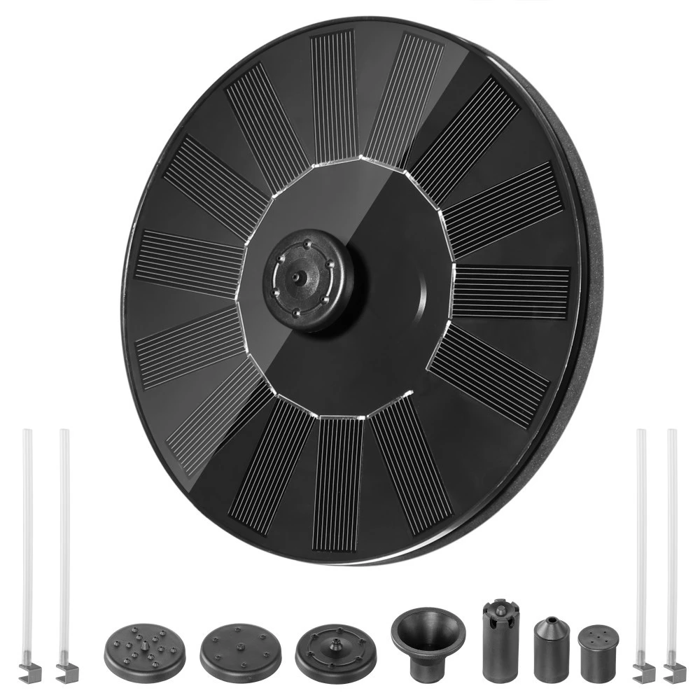 Solar Springbrunnen, 1,4 W, Rund 3 Solar Springbrunnen, 1,4 W, Rund