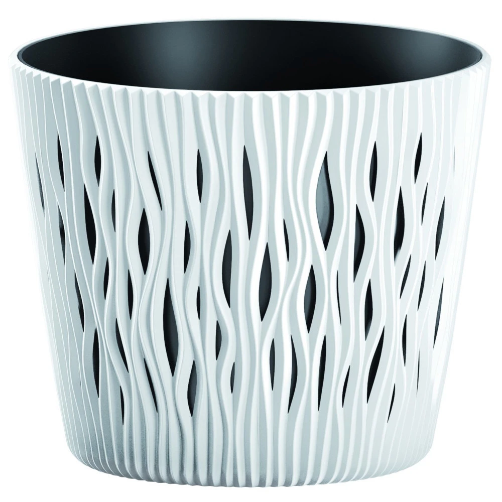 Prosperplast Blumentopf Sandy Round Ø 130 Mm Weiß 3 Prosperplast Blumentopf Sandy Round Ø 130 Mm Weiß