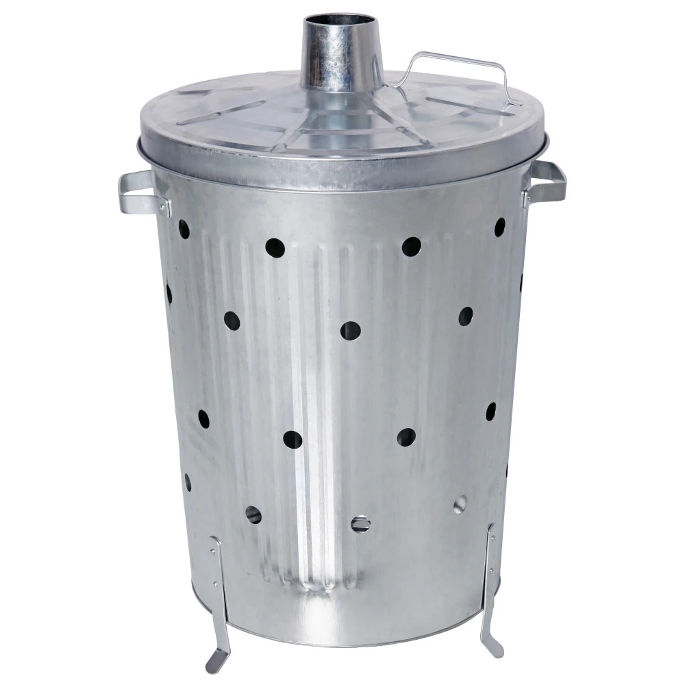 Feuertonne 75 Liter Aus Stahl Mit Deckel Und Luftlöcher 3 Feuertonne 75 Liter Aus Stahl Mit Deckel Und Luftlöcher