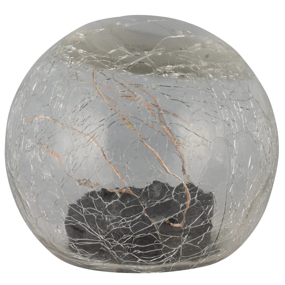 LED-Crashglas Kugel Ø 10 Cm Batteriebetrieben Mit 10 Warmweißen LEDs 3 LED-Crashglas Kugel Ø 10 Cm Batteriebetrieben Mit 10 Warmweißen LEDs