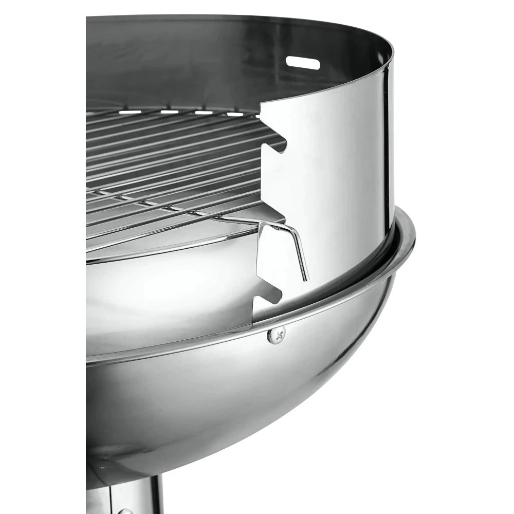 Säulengrill Rund Aus Edelstahl Mit Bodenplatte 5 Säulengrill Rund Aus Edelstahl Mit Bodenplatte – Bild 3