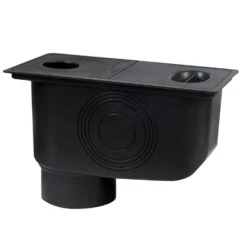 Regensinkkasten Für Fallrohre Ø50-110 Mm PP-Kunststoff Schwarz