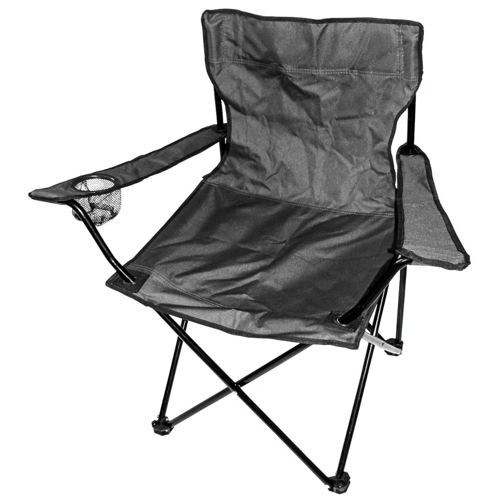 Campingstuhl Klappbar Schwarz Mit Metallgestell Und Tragetasche 4 Campingstuhl Klappbar Schwarz Mit Metallgestell Und Tragetasche – Bild 2