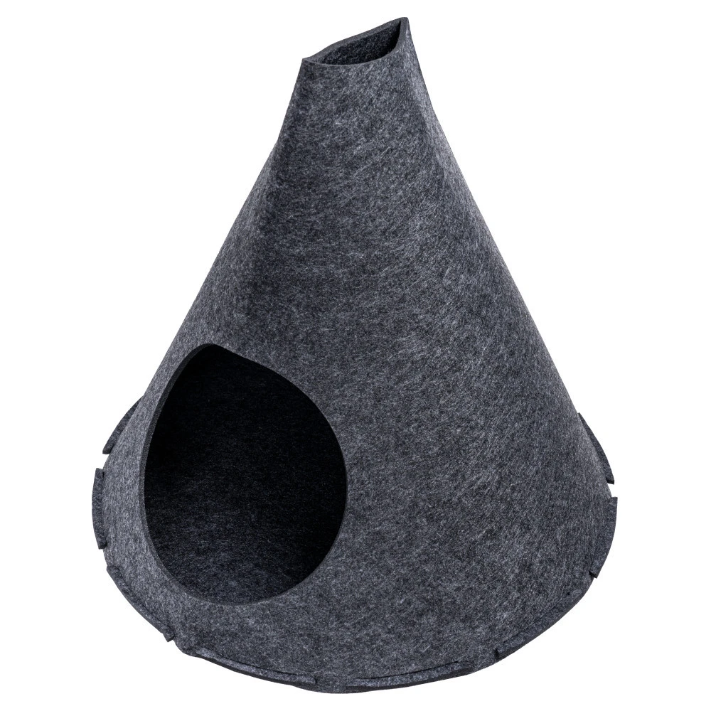Katzenzelt Zusammenfaltbar Ø 49 X 47cm Aus Filz 3 Katzenzelt Zusammenfaltbar Ø 49 X 47cm Aus Filz