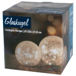 LED-Crashglas Kugel Ø 20cm Batteriebetrieben Mit 20 Warmweißen LEDs 6 LED-Crashglas Kugel Ø 20cm Batteriebetrieben Mit 20 Warmweißen LEDs -Prosper Garten Geschaft ZF9Cu1jvoccX7R 1280x1280