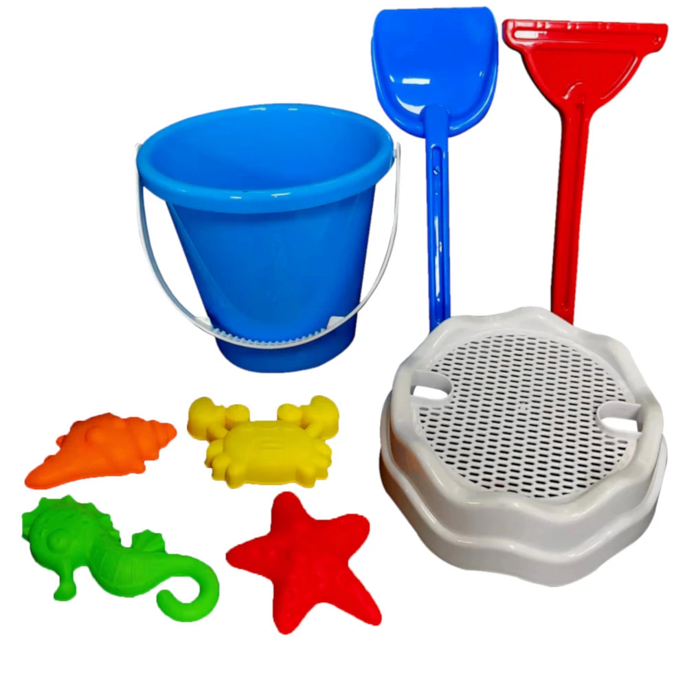 Strandspielzeug Set 5-teilig Aus Kunststoff Für Strand Oder Sandkasten 4 Strandspielzeug Set 5-teilig Aus Kunststoff Für Strand Oder Sandkasten – Bild 2