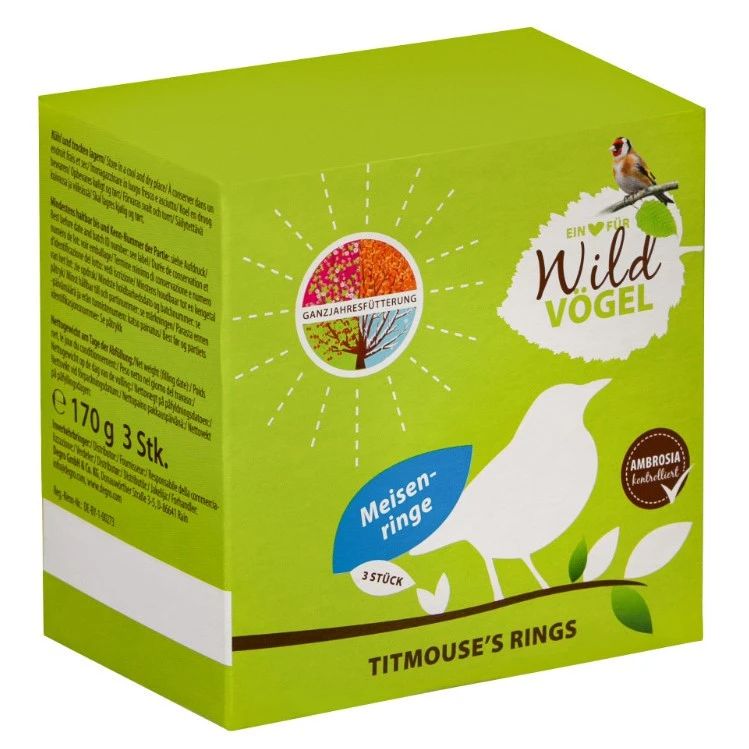 Meisenringe 3 Stück Vogelfutter 3 Meisenringe 3 Stück Vogelfutter