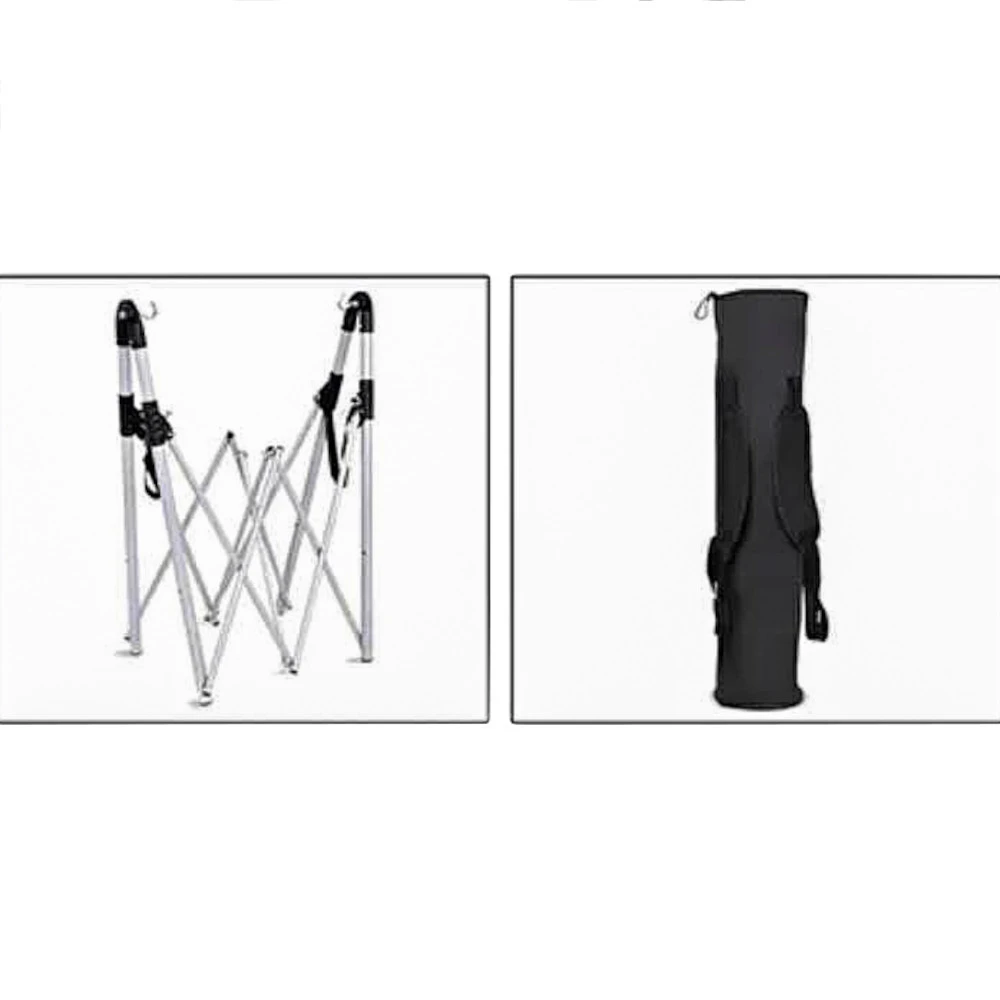 Hängematte Faltbar In Anthrazit Mit Metallgestell Und Tragetasche 5 Hängematte Faltbar In Anthrazit Mit Metallgestell Und Tragetasche – Bild 3