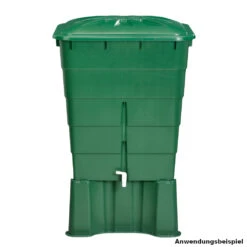 Regentonne Eckig Mit 300 Liter Fassungsvermögen In Grün, Inklusive Deckel Und Auslaufhahn -Prosper Garten Geschaft ZONjsTp1xLyuhn 1280x1280