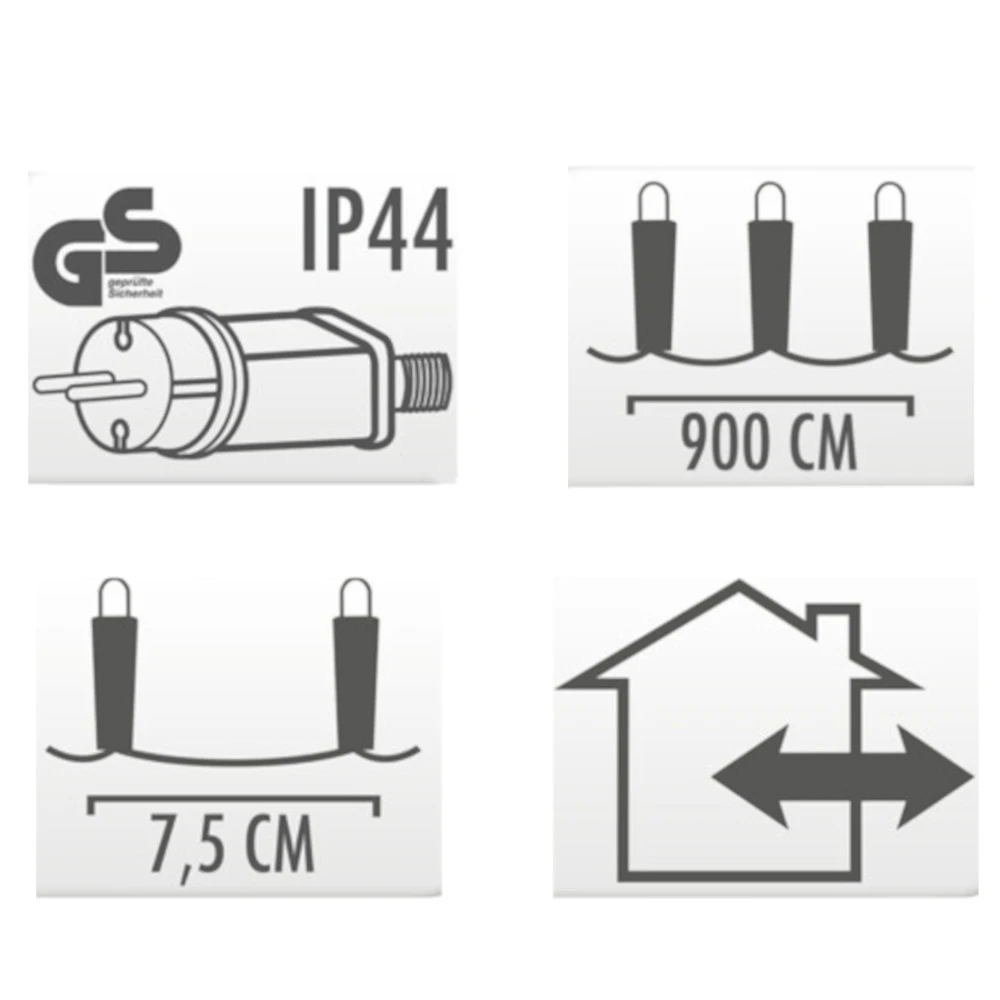 LED-Lichtschlauch 12 M Mit 120 Warmweißen LEDs 4 LED-Lichtschlauch 12 M Mit 120 Warmweißen LEDs – Bild 2