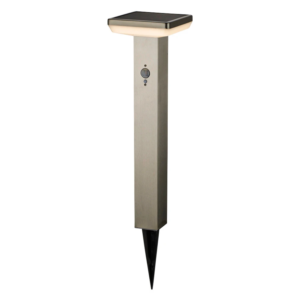 LED-Solarbodenleuchte Eckig 50 Cm Mit Bewegungsmelder Und Bodenspieß 3 LED-Solarbodenleuchte Eckig 50 Cm Mit Bewegungsmelder Und Bodenspieß