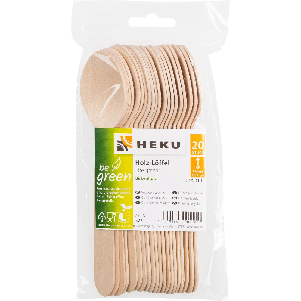 20 Holz-Löffel Aus Birkenholz Be Green 4 20 Holz-Löffel Aus Birkenholz Be Green – Bild 2