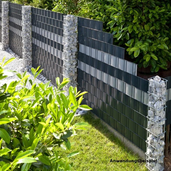 Zaun Sichtschutz Und Windschutz A1-Blickdicht 1 Rolle, 19 Cm Breit In Weißaluminium 9 Zaun Sichtschutz Und Windschutz A1-Blickdicht 1 Rolle, 19 Cm Breit In Weißaluminium – Bild 7