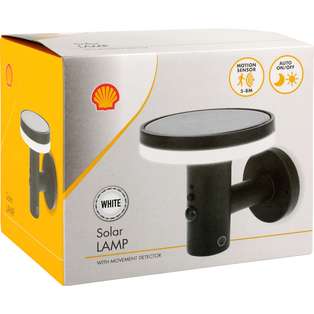 LED-Solarwandleuchte Rund Mit Bewegungsmelder 4 LED-Solarwandleuchte Rund Mit Bewegungsmelder – Bild 2