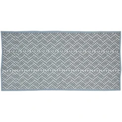 Camping-Bodenmatte 90 X 180 Cm Mit Tragegriff Aus Kunststoff In Blau