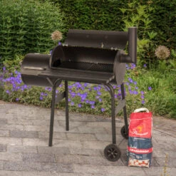 Grillwagen Smoker Texas Für Direktes Und Indirektes Grillen