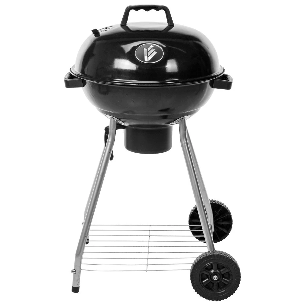 BBQ Kugelgrill Fahrbar Aus Metall Mit Pizza-Ring 3 BBQ Kugelgrill Fahrbar Aus Metall Mit Pizza-Ring